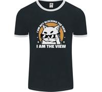 Divertente Gatto i Am The View Uomo Ringer Fotl