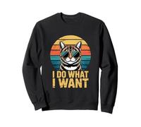 Divertente Gatto I Do What I Want Sarcastic Saying Felpa