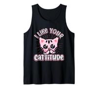 Divertente Gatto I Like Your Cattitude, Idea Regalo Canotta
