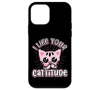 Divertente gatto "I Like Your Cattitude", idea regalo Custodia per iPhone 12 mini