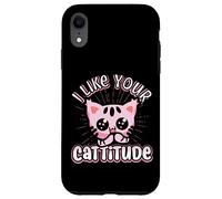 Divertente gatto "I Like Your Cattitude", idea regalo Custodia per iPhone XR