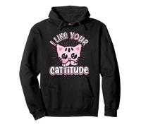 Divertente Gatto I Like Your Cattitude, Idea Regalo Felpa con Cappuccio