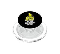 Divertente gatto in ritardo dicendo che il mio gatto era seduto PopSockets PopGrip per MagSafe