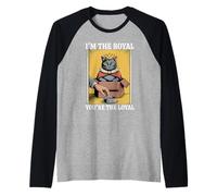 Divertente gatto in scatola I'm The Royal Tu sei il gatto leale Maglia con Maniche Raglan