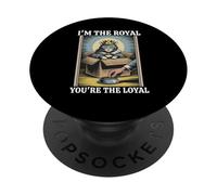 Divertente gatto in scatola I'm The Royal Tu sei il gatto leale PopSockets PopGrip Adesivo