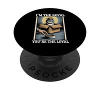 Divertente gatto in scatola I'm The Royal Tu sei il gatto leale PopSockets PopGrip Adesivo