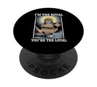 Divertente gatto in scatola I'm The Royal Tu sei il gatto leale PopSockets PopGrip Adesivo