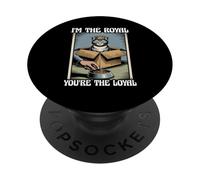 Divertente gatto in scatola I'm The Royal Tu sei il gatto leale PopSockets PopGrip Adesivo