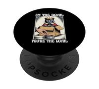 Divertente gatto in scatola I'm The Royal Tu sei il gatto leale PopSockets PopGrip Adesivo