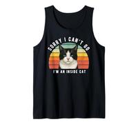 Divertente gatto nero bianco sarcastico umorismo dentro gatto Canotta