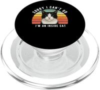 Divertente gatto nero bianco sarcastico umorismo dentro gatto PopSockets PopGrip per MagSafe
