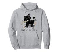 Divertente Gatto Nero Casting Un Incantesimo Halloween Felpa con Cappuccio