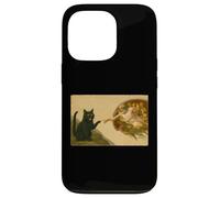 Divertente gatto nero che raggiunge la zampa Art Meme regalo Custodia per iPhone 13 Pro