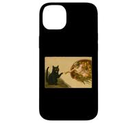 Divertente gatto nero che raggiunge la zampa Art Meme regalo Custodia per iPhone 14 Plus