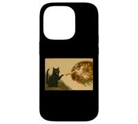 Divertente gatto nero che raggiunge la zampa Art Meme regalo Custodia per iPhone 14 Pro
