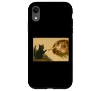 Divertente gatto nero che raggiunge la zampa Art Meme regalo Custodia per iPhone XR