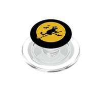 Divertente gatto nero su una bacchetta PopSockets PopGrip per MagSafe