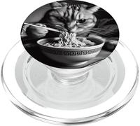 Divertente gatto Noodle Fiesta Kitten Anime Ramen Appassionato PopSockets PopGrip per MagSafe