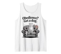 Divertente gatto obbedienza ottenere un cane gatti Canotta