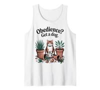 Divertente gatto obbedienza ottenere un cane gatti Canotta