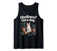 Divertente gatto obbedienza ottenere un cane gatti Canotta