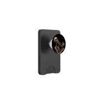 Divertente gatto odio scheletro occhi gotico scuro umorismo arte PopSockets PopWallet per MagSafe