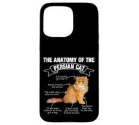 Divertente gatto persiano mamma papà miao Custodia per iPhone 15 Pro Max