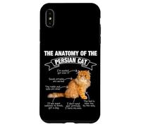 Divertente gatto persiano mamma papà miao Custodia per iPhone XS Max
