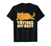 Divertente gatto pigro che cerca il mio miglior umorismo fitness Maglietta