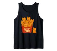 Divertente Gatto Proprietario & Regali Gattino Patatine Fritte Cibo Gioco di Parole Gatto Canotta
