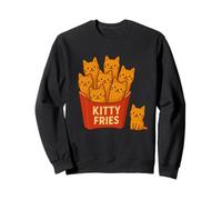 Divertente Gatto Proprietario & Regali Gattino Patatine Fritte Cibo Gioco di Parole Gatto Felpa