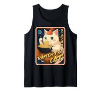 Divertente Gatto Ramen Giappone Kawaii Anime Amanti Gatto Canotta