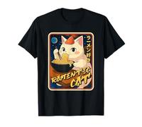 Divertente Gatto Ramen Giappone Kawaii Anime Amanti Gatto Maglietta