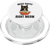 Divertente gatto Ramen "Miso Happy Right Meow" Kawaii Anime Cat PopSockets PopGrip per MagSafe