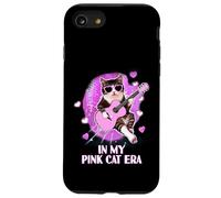 Divertente Gatto Rosa Era Cantante Amanti Giovani Ragazze Adolescenti Donne Custodia per iPhone SE (2020) / 7 / 8