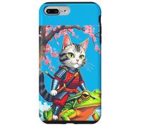 Divertente gatto samurai cavalcando la rana Custodia per iPhone 7 Plus/8 Plus