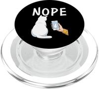 Divertente gatto sarcastico Nope PopSockets PopGrip per MagSafe