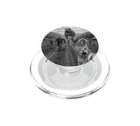 Divertente gatto Selfie Bigfoot in esecuzione da T Rex e UFO PopSockets PopGrip per MagSafe