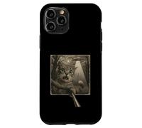 DIVERTENTE GATTO SELFIE SCI-FI CON VISITATORI ALIENI Momento spettrale Custodia per iPhone 11 Pro