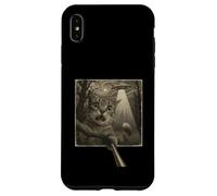 DIVERTENTE GATTO SELFIE SCI-FI CON VISITATORI ALIENI Momento spettrale Custodia per iPhone XS Max