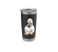 Divertente gatto siamese sarcastico imbarazzante sciocco occa hugger umorismo Bicchiere termico in acciaio inox doppia parete