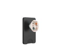 Divertente gatto sonnellino sonno duro atmosfera lunga con il flusso PopSockets PopWallet per MagSafe