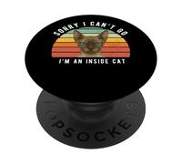 Divertente gatto Sphynx Umorismo sarcastico dentro il gatto PopSockets PopGrip Adesivo