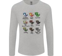 Divertente Gatto Supereroi Uomo Maniche