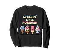 Divertente gelato Kawaii Best Friends Chillin Since Forever Felpa