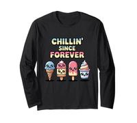 Divertente gelato Kawaii Best Friends Chillin Since Forever Maglia a Manica