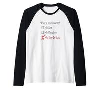 Divertente genero Che è la mia Lista di Controllo della Figlia Preferita Maglia con Maniche Raglan