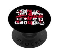 Divertente Georgia Niente mi spaventa Mia moglie è georgiana PopSockets PopGrip Adesivo