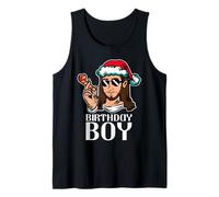 Divertente Gesù B-Day Giovane Cristiano Natale Canotta