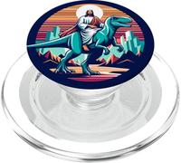 Divertente Gesù che cavalca T-Rex Dinosaur Meme Parodia per i credenti PopSockets PopGrip per MagSafe